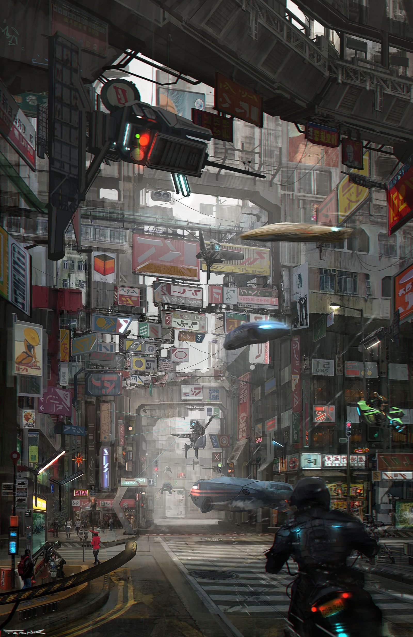 cyberpunk street view